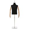 vidaXL Mannequin Ajust&aacute;vel de 170-218 cm com Base Masculino PP Preto