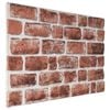 vidaXL Pain&eacute;is de parede 10 unid. 100 x 50 cm Marrom Escuro e Branco