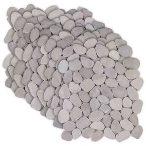 vidaXL Azulejos de Pebble Cinzento-acastanhado 30 x 30 cm