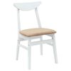 vidaXL Cadeiras de Jantar 2 pcs Branco 42 x 47,5 x 81 cm