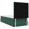 vidaXL Estrutura de cama otomana colch&otilde;es 90x200cm veludo verde escuro