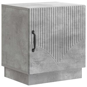 vidaXL Mesa-de-cabeceira Cinza Concreto 43 x 34,5 x 47 cm