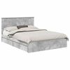 vidaXL Cama com Armazenamento com gaveta Cinzento 150 x 200 cm