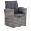 vidaXL 6 pcs conjunto lounge de jardim c/ almofad&otilde;es vime PE cinzento