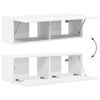 vidaXL Conjunto de Gabinete de Parede para TV 4 pcs Branco