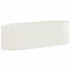 vidaXL Cama de Jardim Elevada Branco 140 x 40 x 40 cm A&ccedil;o