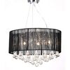 Candelabro preto com 85 cristais