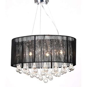 Candelabro preto com 85 cristais