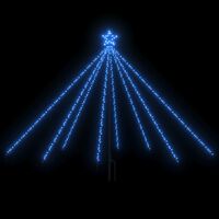 vidaXL Iluminação para árvore de Natal int/ext 400 luzes LED 2,5m azul