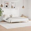 vidaXL Estrutura de cama 200x200 cm derivados madeira branco brilhante