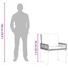 vidaXL Conjunto de M&oacute;veis para Exterior 5 pcs Preto e Branco