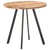 vidaXL Mesa de jantar 80 cm madeira de ac&aacute;cia maci&ccedil;a
