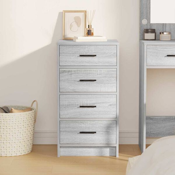 vidaXL Buffet Sonoma cinzento 40 x 41 x 75 cm Madeira processada