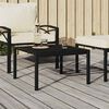 vidaXL Mesa de centro para jardim 60x60x35 cm aço preto