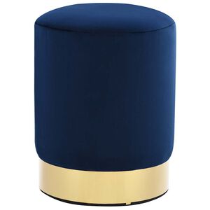 vidaXL Banco 28 x 36 cm veludo azul e dourado