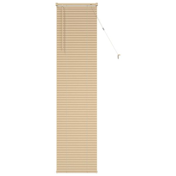 vidaXL Cortina Veneziana Marrom Claro com Padr&atilde;o 213 x 40 cm PVC