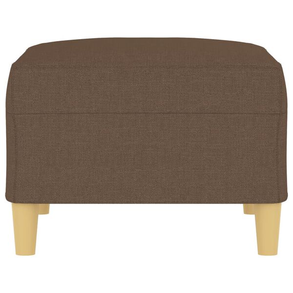 vidaXL Apoio de p&eacute;s 70x55x41 cm tecido castanho