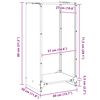 vidaXL Rack Lenha 40x30x80 cm a&ccedil;o resistente &agrave;s intemp&eacute;ries
