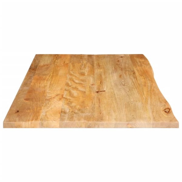 vidaXL Tampo de mesa c/ borda viva 100x60x2,5 cm mangueira maci&ccedil;a
