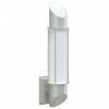 vidaXL Candeeiro de parede para exterior a&ccedil;o inoxid&aacute;vel prateado