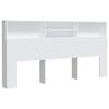 vidaXL Arm&aacute;rio de cabeceira 200x19x103,5 cm branco