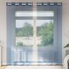 vidaXL Cortinas de voile com ilhós 2 pcs azul real