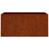vidaXL Vaso/floreira 62x40x39 cm a&ccedil;o corten