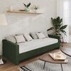 vidaXL Sof&aacute;-cama c/ sa&iacute;da USB 90x200 cm tecido verde-escuro
