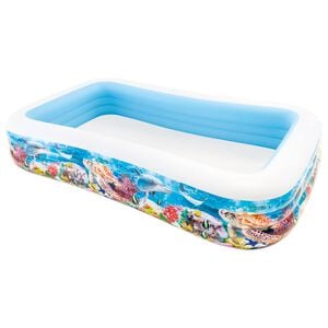 Intex Piscina Swim Center Family 305x183x56 cm design vida marinha