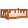 vidaXL Cama para Cachorro Marrom Cera 65,5 x 50 x 28 cm