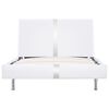 vidaXL Estrutura de cama 90x200 cm couro artificial branco