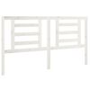 vidaXL Cabeceira de cama 166x4x100 cm pinho maci&ccedil;o branco