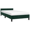 vidaXL Estrutura de cama sem colch&atilde;o 80x200 cm veludo verde-escuro