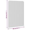 vidaXL Tela anti-insetos magnética para janela 80x120 cm branco