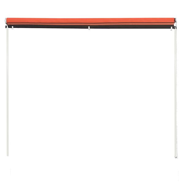 vidaXL Toldo retr&aacute;til 250x150 cm laranja e castanho
