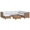 vidaXL 8 unid. Conjunto de Lounge em Rattan com Almofadas GENDT