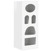 vidaXL Buffet ELST Branco Brilhante 40 x 35 x 100,5 cm