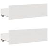 vidaXL Cama sem colch&atilde;o com gavetas 135x190 cm pinho maci&ccedil;o branco