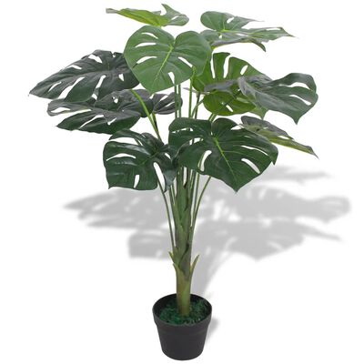vidaXL Planta costela-de-adão artificial com vaso 70 cm verde