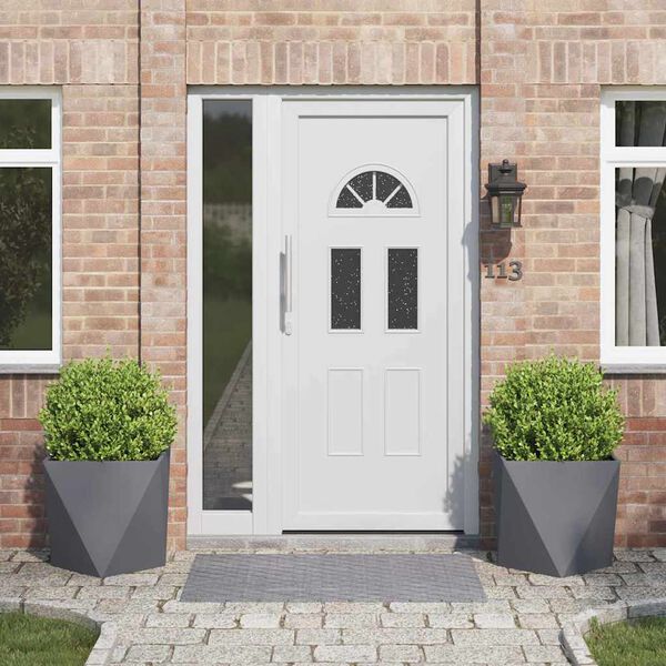 vidaXL Floreira 2 pcs Antracite 50 x 50 x 50 cm A&ccedil;o