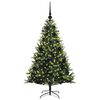 vidaXL &Aacute;rvore de Natal Artificial com Hastes Flex&iacute;veis 150 LEDs 120 cm