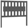 vidaXL Cabeceira de cama 105,5x4x100 cm pinho maci&ccedil;o cinzento