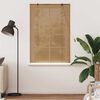 vidaXL Estores de rolo com cortinas Manual Castanho 120 x 160 cm Bambu
