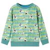 vidaXL Sweatshirt para crian&ccedil;a verde-claro mesclado 116