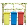 vidaXL Pérgola jardim p/ caixotes triplos madeira de pinho impregnada