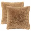 vidaXL Almofada HEERLEN 6 unid. Cinzento-acastanhado Fleece PV