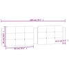 vidaXL Almofad&atilde;o de cabeceira Zadar 200 cm couro artificial cinzento