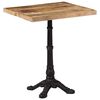 vidaXL Mesa bistr&ocirc; 60x60x77 cm madeira de mangueira &aacute;spera