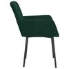 vidaXL Cadeiras de jantar 2 pcs veludo verde-escuro