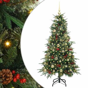 vidaXL &Aacute;rvore de Natal Articulada Artificial Verde 150 cm PE e PVC